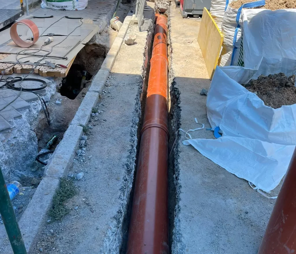 Obras de fontanería